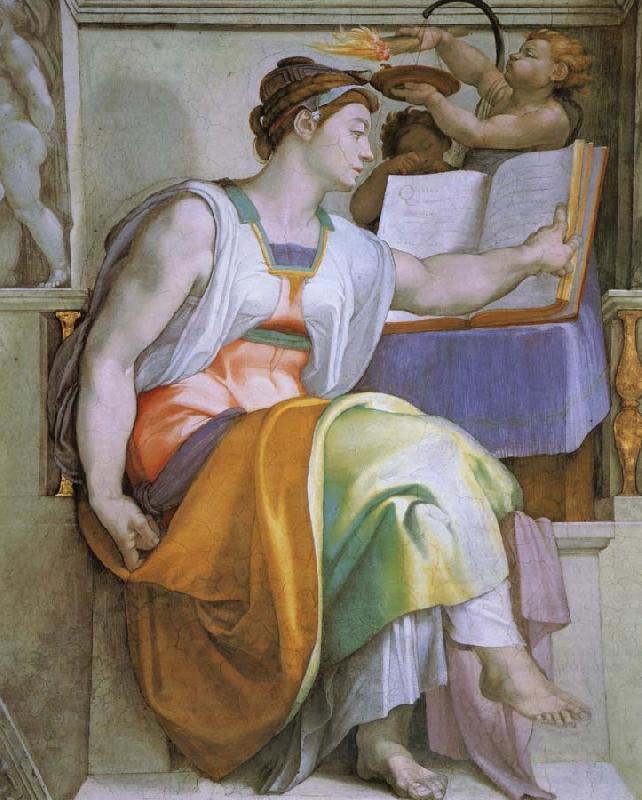 Michelangelo Buonarroti Erythraeische sibille oil painting picture